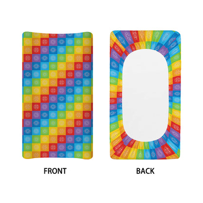 Reiki And The 7 Chakras Pattern Print Changing Pad Cover