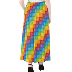 Reiki And The 7 Chakras Pattern Print Chiffon Maxi Skirt
