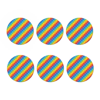 Reiki And The 7 Chakras Pattern Print Coaster Set
