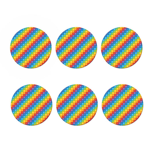 Reiki And The 7 Chakras Pattern Print Coaster Set