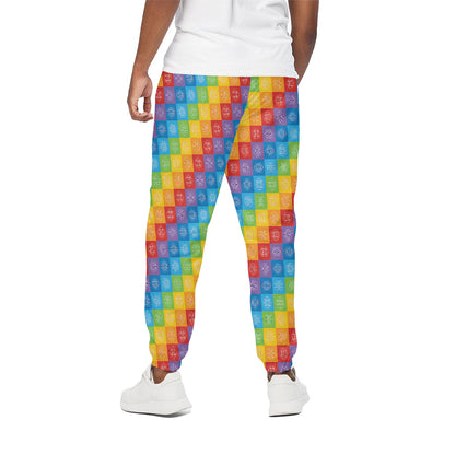Reiki And The 7 Chakras Pattern Print Cotton Pants