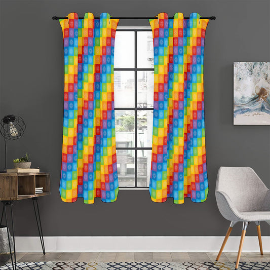 Reiki And The 7 Chakras Pattern Print Curtain