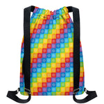 Reiki And The 7 Chakras Pattern Print Drawstring Backpack