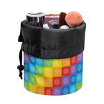 Reiki And The 7 Chakras Pattern Print Drawstring Makeup Bag