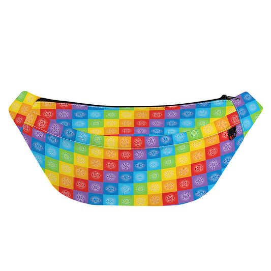 Reiki And The 7 Chakras Pattern Print Fanny Pack