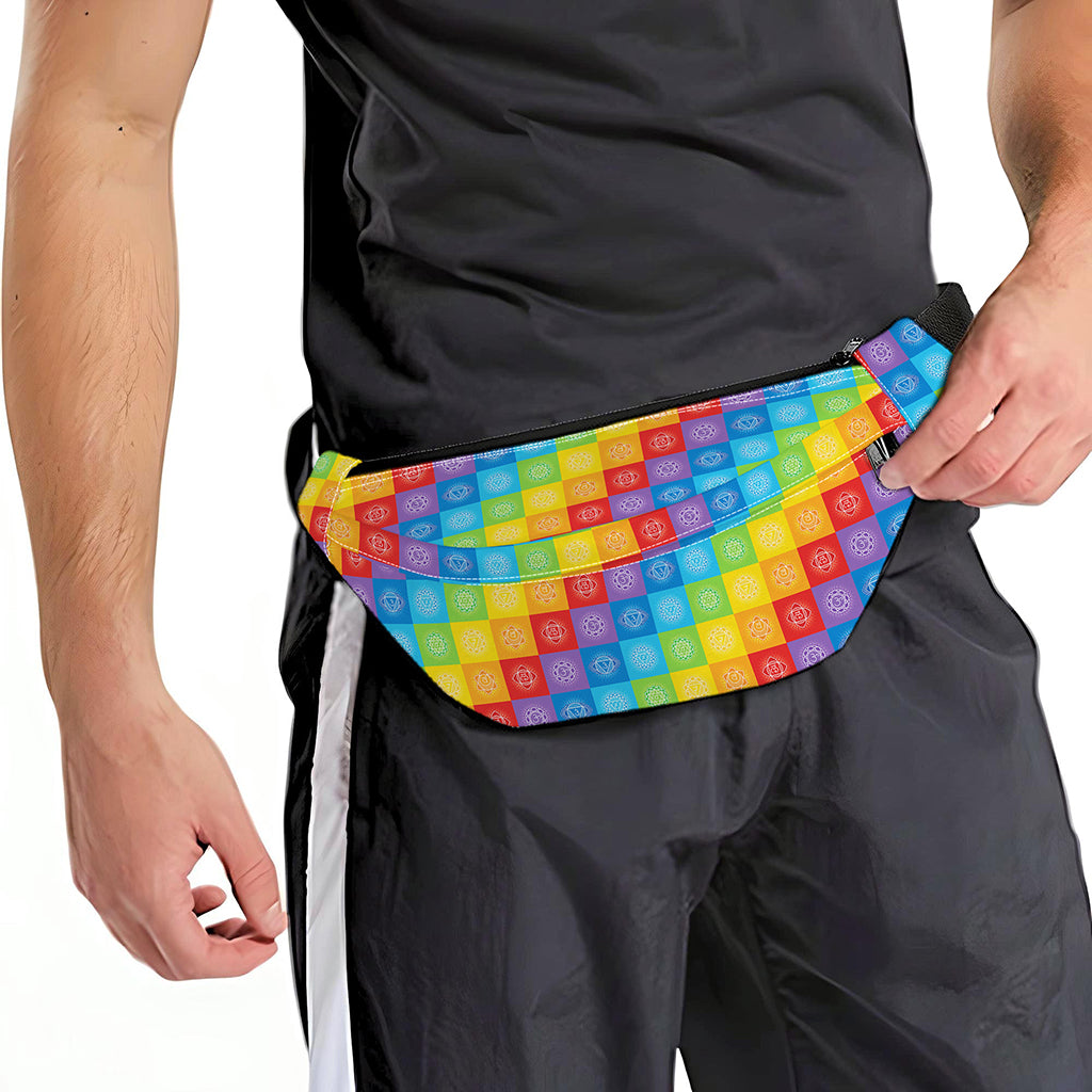 Reiki And The 7 Chakras Pattern Print Fanny Pack