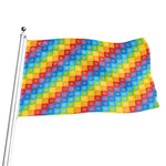 Reiki And The 7 Chakras Pattern Print Flag