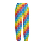 Reiki And The 7 Chakras Pattern Print Fleece Lined Knit Pants
