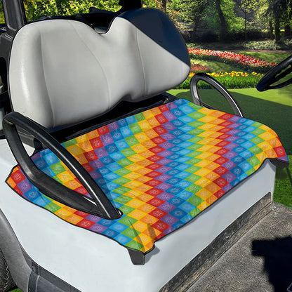 Reiki And The 7 Chakras Pattern Print Golf Cart Seat Cover