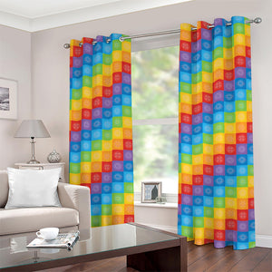 Reiki And The 7 Chakras Pattern Print Grommet Curtains