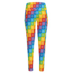 Reiki And The 7 Chakras Pattern Print High-Waisted Pocket Leggings