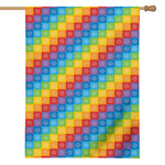 Reiki And The 7 Chakras Pattern Print House Flag