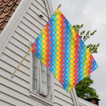 Reiki And The 7 Chakras Pattern Print House Flag