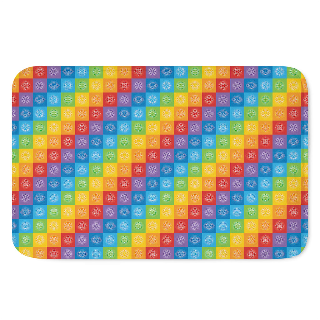 Reiki And The 7 Chakras Pattern Print Indoor Door Mat