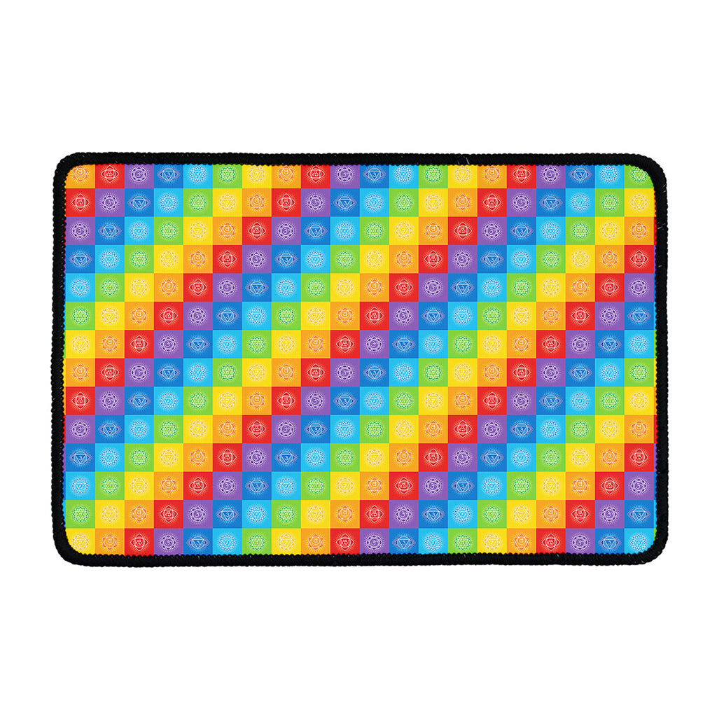 Reiki And The 7 Chakras Pattern Print Kitchen Mat