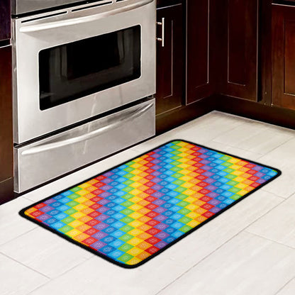 Reiki And The 7 Chakras Pattern Print Kitchen Mat