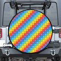 Reiki And The 7 Chakras Pattern Print Leather Spare Tire Cover