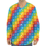 Reiki And The 7 Chakras Pattern Print Long Sleeve Baseball Jersey