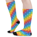 Reiki And The 7 Chakras Pattern Print Long Socks