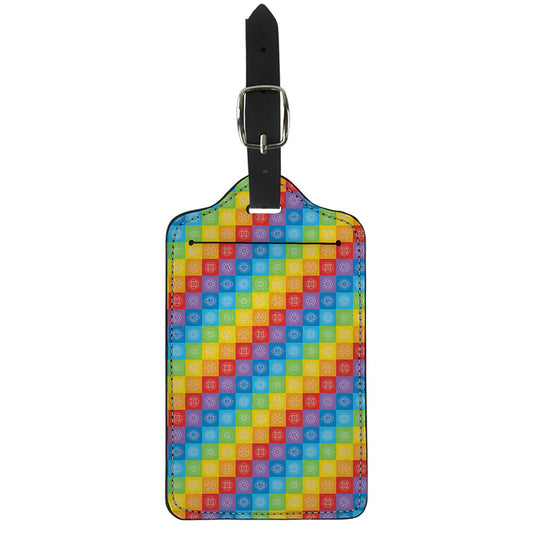 Reiki And The 7 Chakras Pattern Print Luggage Tag