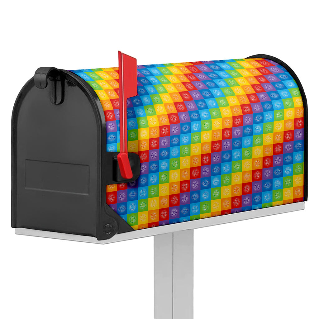 Reiki And The 7 Chakras Pattern Print Mailbox Cover