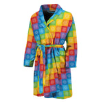 Reiki And The 7 Chakras Pattern Print Men's Bathrobe