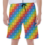Reiki And The 7 Chakras Pattern Print Men's Beach Shorts