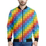 Reiki And The 7 Chakras Pattern Print Men's Bomber Jacket