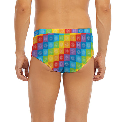 Reiki And The 7 Chakras Pattern Print Men's Briefs