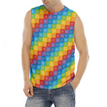 Reiki And The 7 Chakras Pattern Print Men's Fitness Tank Top