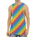 Reiki And The 7 Chakras Pattern Print Men's Muscle Tank Top