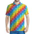 Reiki And The 7 Chakras Pattern Print Men's Polo Shirt