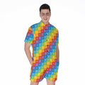 Reiki And The 7 Chakras Pattern Print Men's Romper
