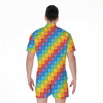 Reiki And The 7 Chakras Pattern Print Men's Rompers