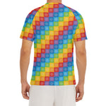 Reiki And The 7 Chakras Pattern Print Men's Short Sleeve Rash Guard