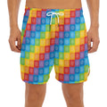 Reiki And The 7 Chakras Pattern Print Men's Split Running Shorts