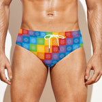 Reiki And The 7 Chakras Pattern Print Men's Swim Briefs