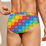 Reiki And The 7 Chakras Pattern Print Men's Swim Briefs