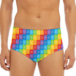 Reiki And The 7 Chakras Pattern Print Men's Triangle Swim Briefs