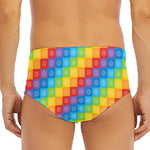 Reiki And The 7 Chakras Pattern Print Men's Triangle Swim Briefs