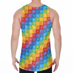 Reiki And The 7 Chakras Pattern Print Men's Velvet Tank Top
