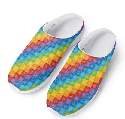 Reiki And The 7 Chakras Pattern Print Mesh Casual Shoes