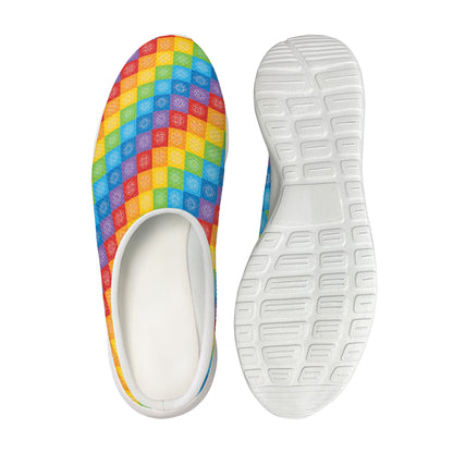 Reiki And The 7 Chakras Pattern Print Mesh Casual Shoes