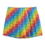 Reiki And The 7 Chakras Pattern Print Mesh Shorts