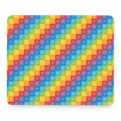 Reiki And The 7 Chakras Pattern Print Mouse Pad