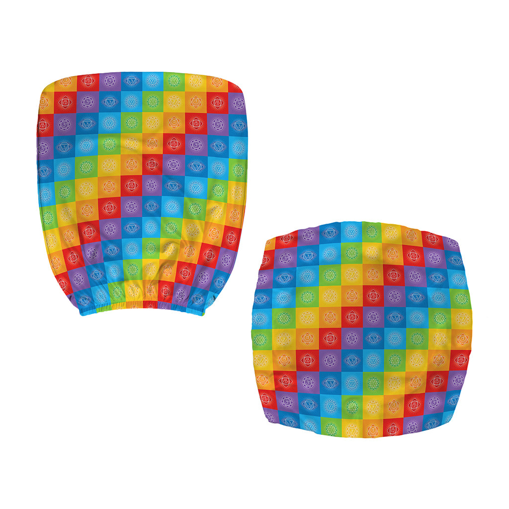 Reiki And The 7 Chakras Pattern Print Office Chair Cover