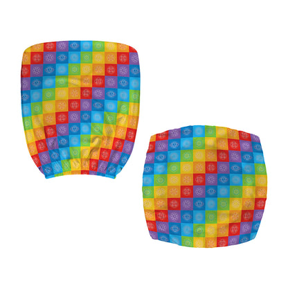 Reiki And The 7 Chakras Pattern Print Office Chair Cover