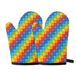 Reiki And The 7 Chakras Pattern Print Oven Mitts