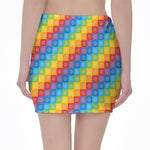 Reiki And The 7 Chakras Pattern Print Pencil Mini Skirt