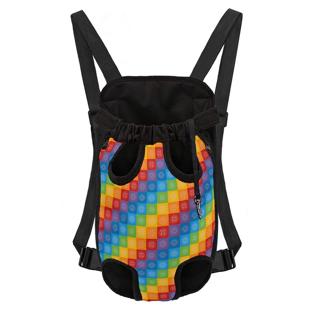 Reiki And The 7 Chakras Pattern Print Pet Carrier Backpack